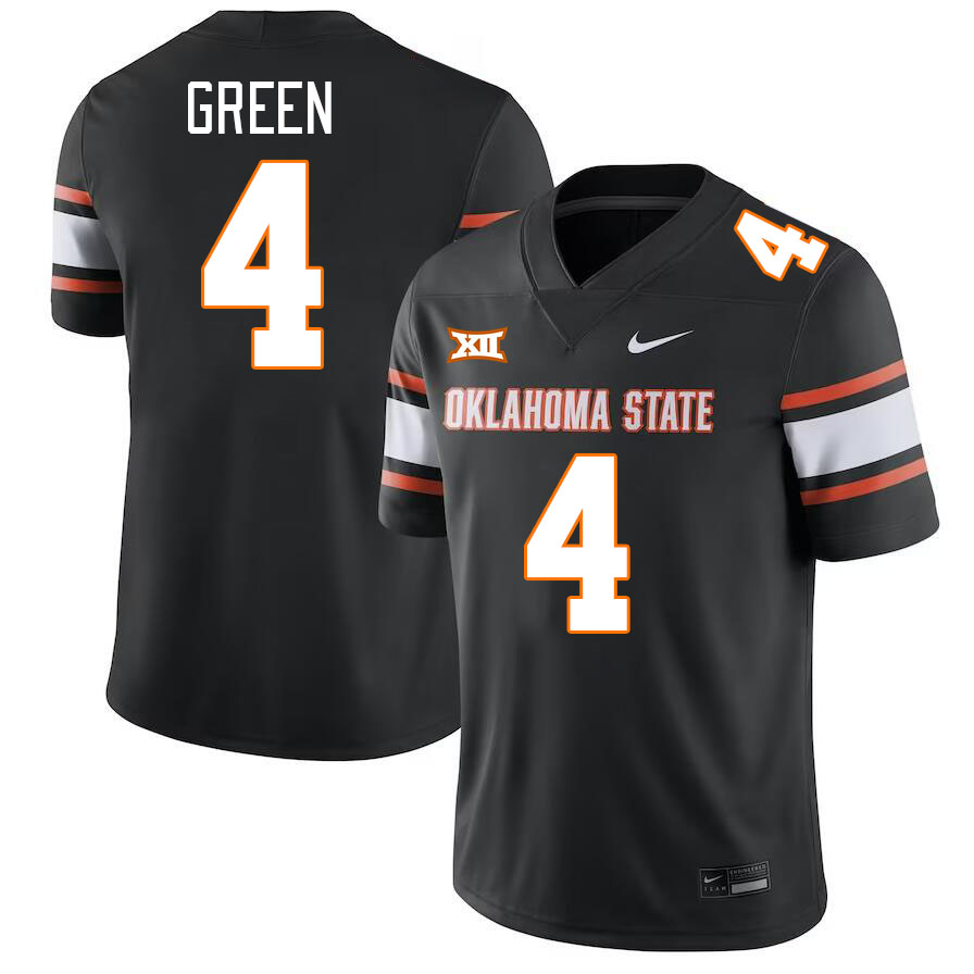 Men #4 AJ Green Oklahoma State Cowboys College Football Jerseys Stitched-Black